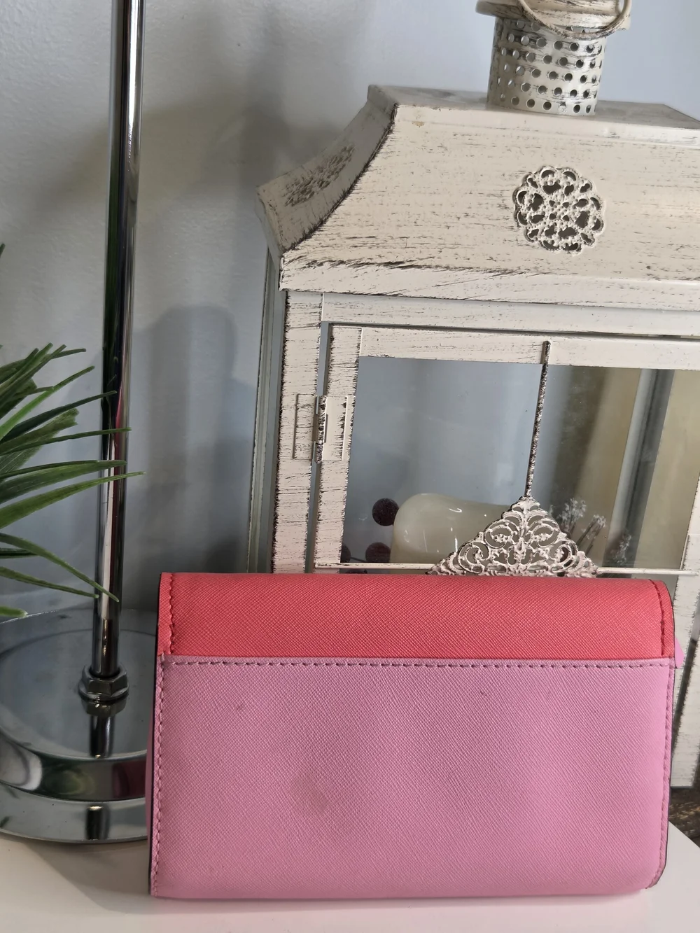 Kate Spade Pink Bi-Color Clutch